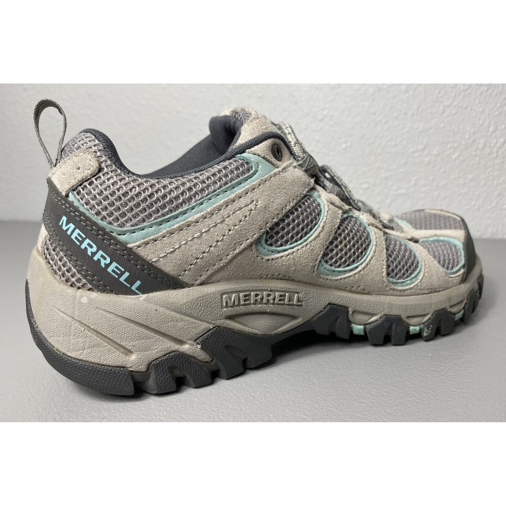 MERRELL Women Hilltop Ventilator Lace-Up Hiking Shoes US 8 Ice/Eggshell/Grey - Picture 10 of 14
